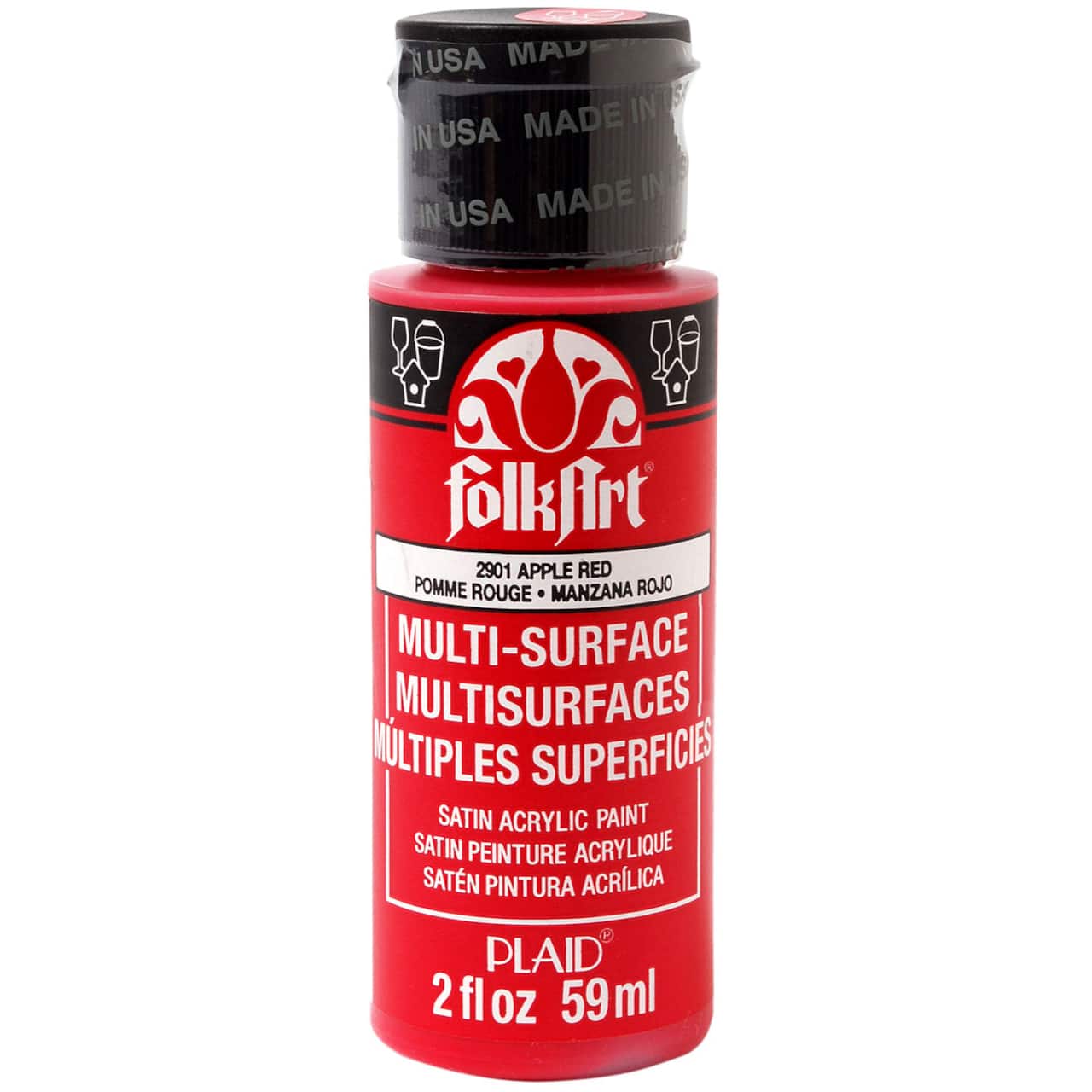 12 Pack: FolkArt® Multi-Surface Satin Acrylic Paint, 2oz.